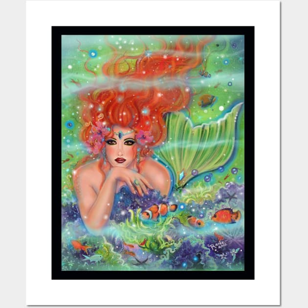 Mermaids Hiding place by Renee L. Lavoie Wall Art by ReneeLLavoie